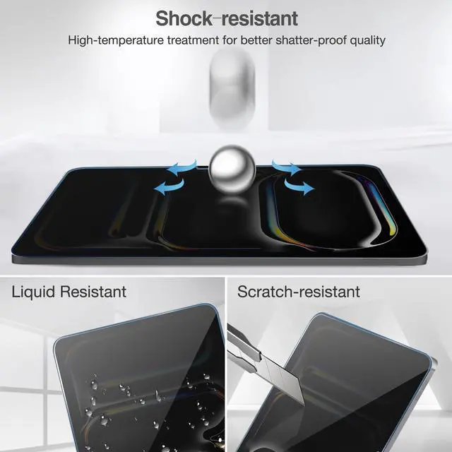 Alt view image 5 of 7 - 1 Pack Privacy Screen Protector for 13" iPad Pro/Air