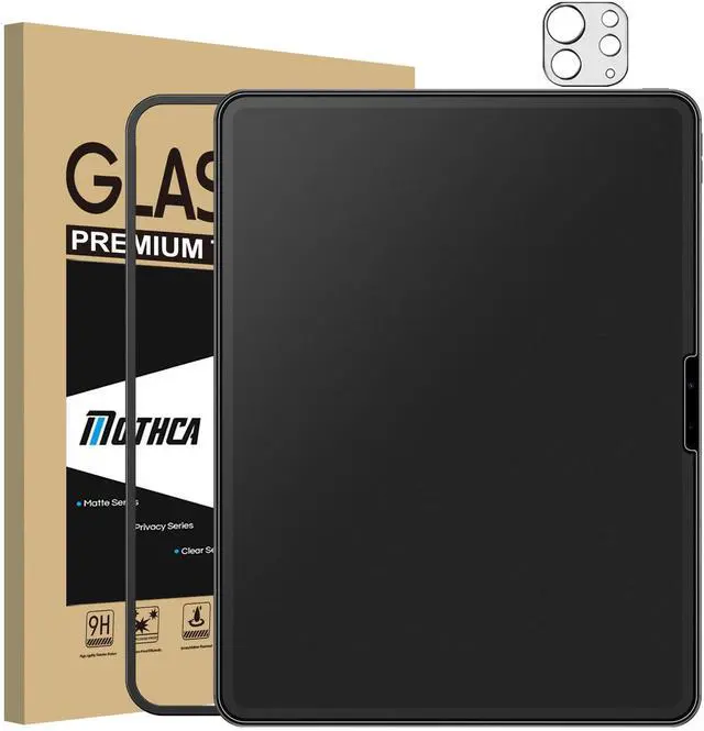 Main image of Matte Glass Screen Protector for iPad Pro 11-inch M5 2025 / M4 2024 + Camera Lens Protector with Installation Frame, Anti-Glare & Anti-Fingerprint Tempered Glass, Smooth as Silk, Case Friendly