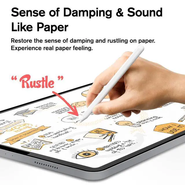 Alt view image 5 of 7 - Paperfeel Glass Screen Protector for iPad Pro 12.9 (2022-2018)