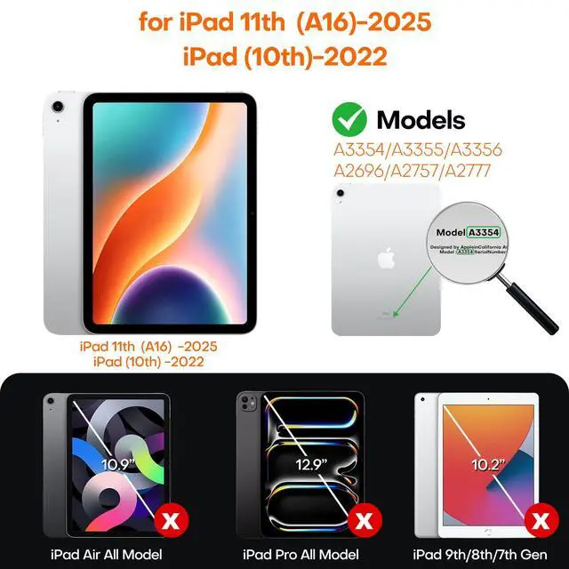 Alt view image 3 of 7 - for iPad A16 11th(11 Inch)/10th Gen(10.9 Incn) Screen Protector