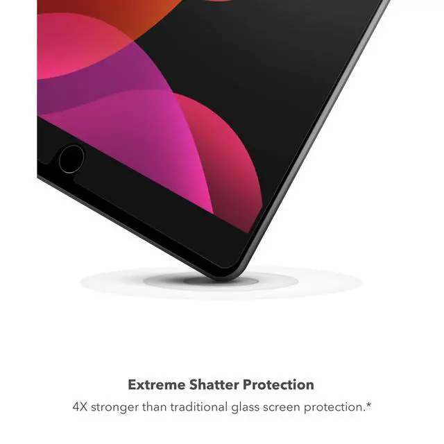 Alt view image 4 of 6 - InvisibleShield Glass Elite VisionGuard+ Screen Protector for iPad 10.2" (Gen 9/8/7), Scratch Resistance, Blue-Light Filtration, Maintains HD Clarity, Anti-Fingerprint Technology, Easy to Install