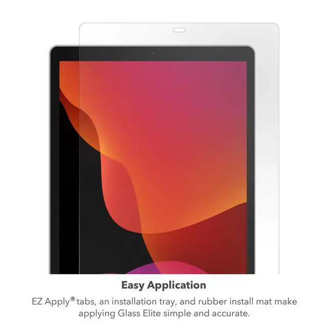 Alt view image 6 of 6 - InvisibleShield Glass Elite VisionGuard+ Screen Protector for iPad 10.2" (Gen 9/8/7), Scratch Resistance, Blue-Light Filtration, Maintains HD Clarity, Anti-Fingerprint Technology, Easy to Install