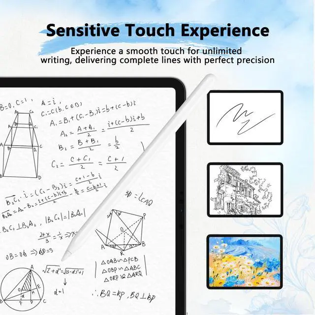 Alt view image 5 of 7 - 3 Pack Paper Screen Protector for iPad A16 11" 11th/10th + 2 Pencil Tip