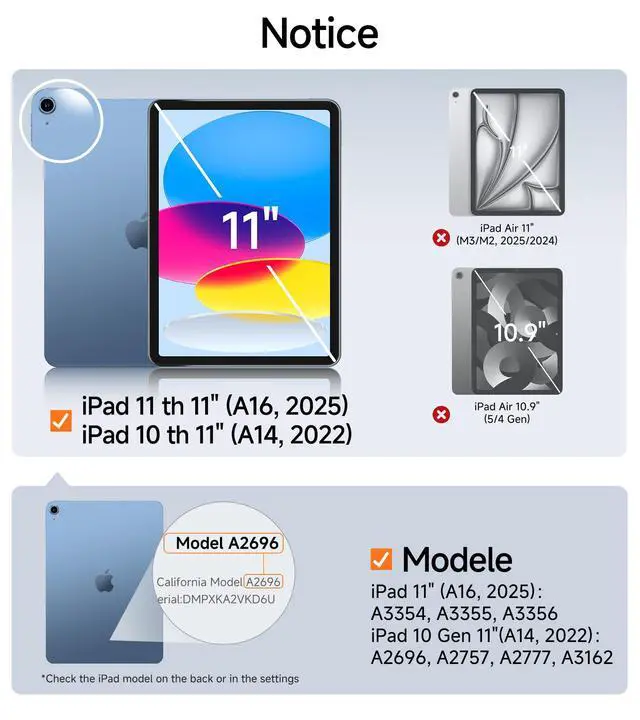 Alt view image 2 of 7 - 2 Pack Screen Protector for iPad A16 11th/10th Generation