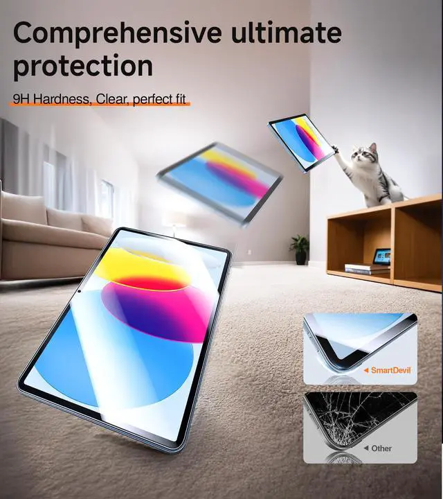 Alt view image 5 of 7 - 2 Pack Screen Protector for iPad A16 11th/10th Generation