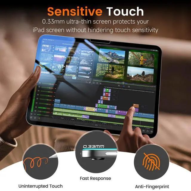 Alt view image 6 of 7 - 2-Pack Screen Protector for iPad Air 11-inch M4/M3/M2 2026-2024