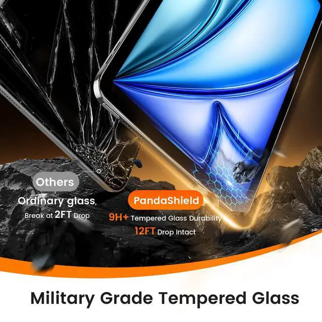 Alt view image 4 of 7 - 2-Pack Screen Protector for iPad Air 11-inch M4/M3/M2 2026-2024