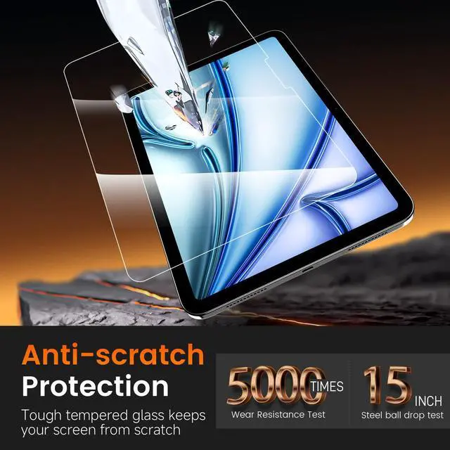 Alt view image 7 of 7 - 2-Pack Screen Protector for iPad Air 11-inch M4/M3/M2 2026-2024