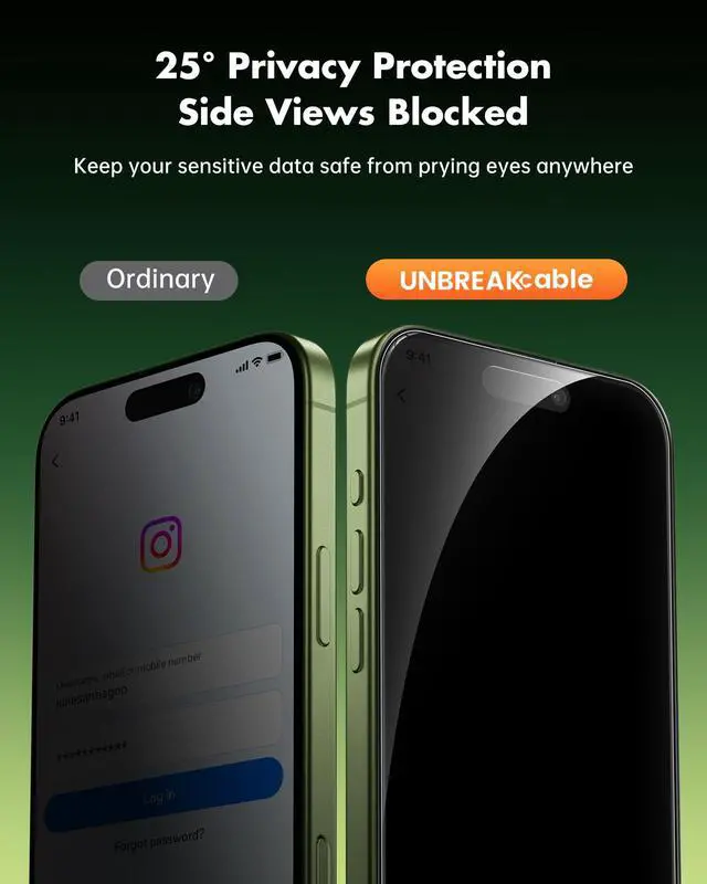 Alt view image 2 of 7 - Privacy Screen Protector for iPhone 17-3 Pack