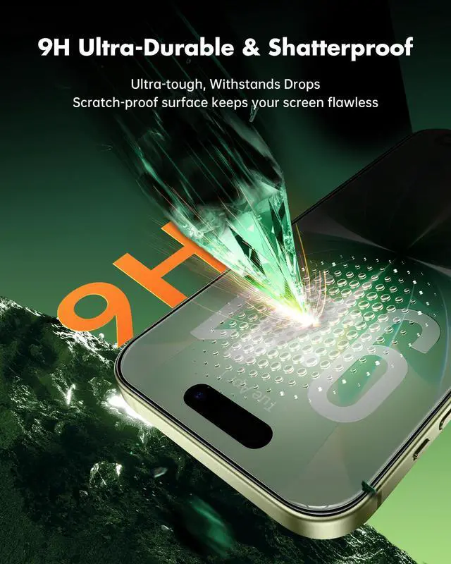 Alt view image 5 of 7 - Privacy Screen Protector for iPhone 17-3 Pack