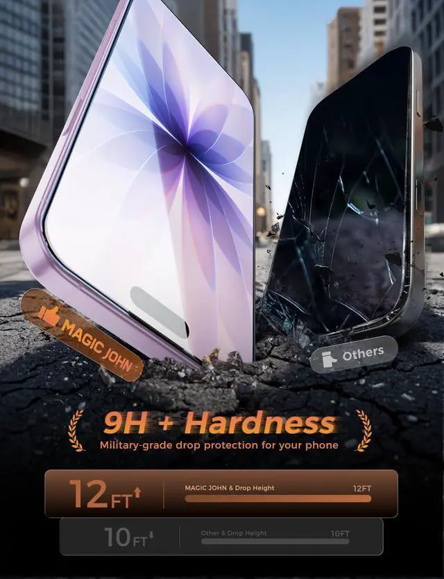 Alt view image 4 of 7 - 3rd Gen for iPhone 17 Screen Protector, Easy Installation 2 pack