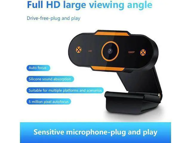 Alt view image 8 of 10 - 1080p Potatable Web Camera HD Laptop USB Video Camera Video Recording With Mic For PC Computer