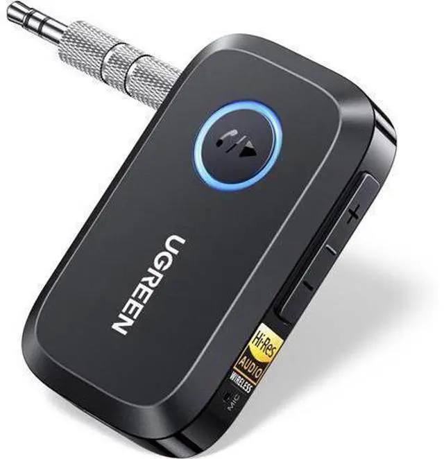 Alt view image 8 of 14 - Bluetooth 6.0 Receiver for Car with LDAC AI Noise Cancelling 3.5mm AUX Bluetooth Car Adapter Hi-Res Wireless Audio Receiver for Home Stereo/Wired Speaker with Hands-Free Call 15H Battery Life