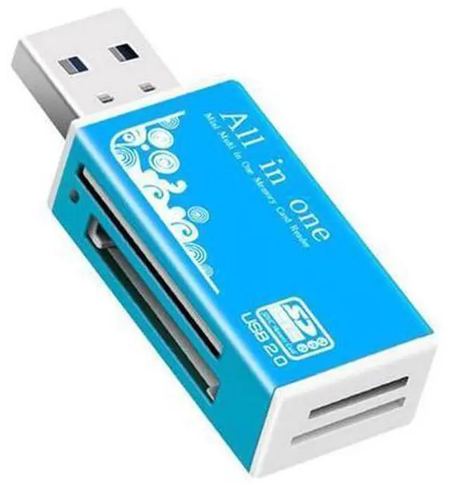 Alt view image 6 of 8 - Smart Card Reader Multi Memory Card Reader for Memory Stick Pro Duo Micro SD TF M2 MMC SDHC MS