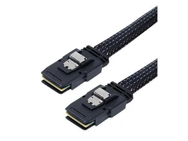Alt view image 2 of 2 - Vszerda Mini SAS Cable SFF-8643 to SFF-8643 Cable 32" (81cm) 12Gbps SAS 3.0 | Internal High-Density Mini SAS | RAID Controller to Backplane/HDD Server