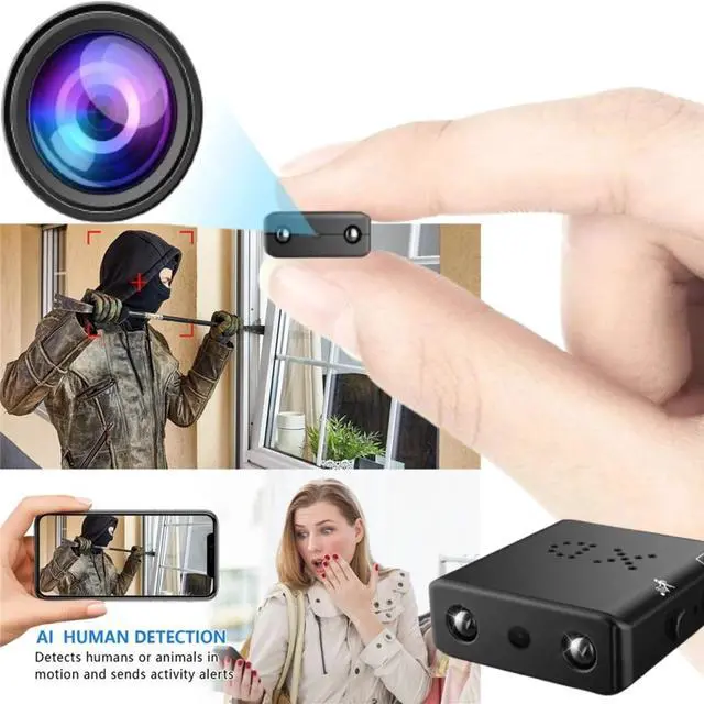 Alt view image 8 of 14 - Hidden Camera - 1080P Indoor Camera - Best Mini Camera - No Need Wifi Wireless Camera - Nanny Camera for Pet/Baby - Live Video Recorder with Night Vision and Full HD Surveillance Camerar(1PCS) 2PCS