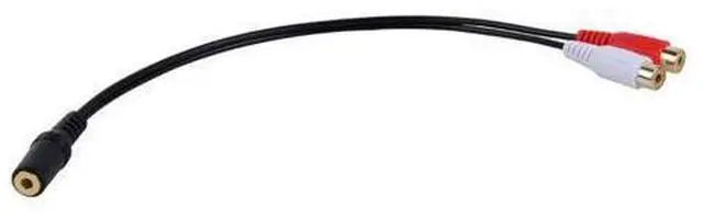 Alt view image 6 of 8 - Vszerda 3.5mm Female to RCA Female Audio Converter Cable F/F Aux to AV Audio