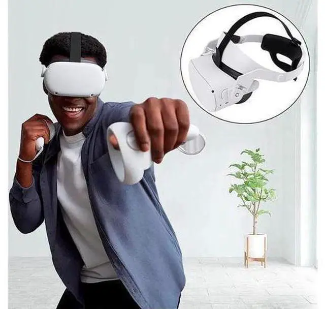 Alt view image 13 of 14 - Oculus Quest 2 Head Strap, Adjustable Elite Strap for Oculus Quest 2, Replacement Oculus Quest 2 Head Strap for Enhanced Support and Reduce Head Pressure Comfortable Touch in VR