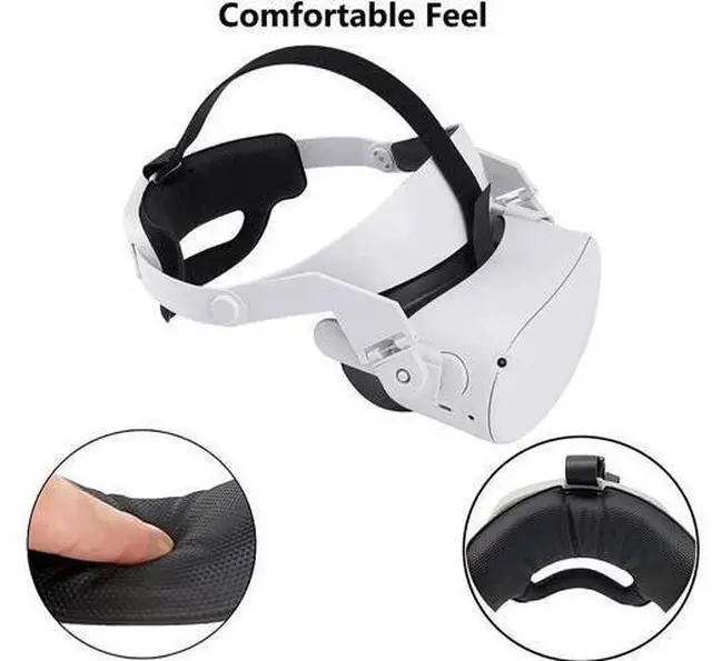 Alt view image 14 of 14 - Oculus Quest 2 Head Strap, Adjustable Elite Strap for Oculus Quest 2, Replacement Oculus Quest 2 Head Strap for Enhanced Support and Reduce Head Pressure Comfortable Touch in VR