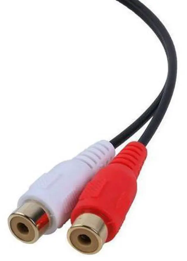 Alt view image 7 of 8 - Vszerda 3.5mm Female to RCA Female Audio Converter Cable F/F Aux to AV Audio