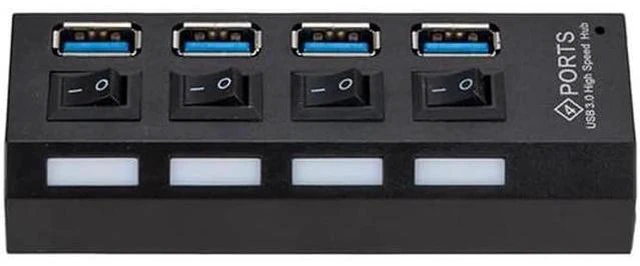 Alt view image 8 of 10 - USB Hub 3.0 4 Port USB 3.0 Hub Splitter Multi Hub High Supper Speed 5Gbps USB 3.0 Hub for PC