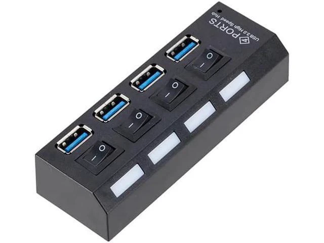 Alt view image 7 of 10 - USB Hub 3.0 4 Port USB 3.0 Hub Splitter Multi Hub High Supper Speed 5Gbps USB 3.0 Hub for PC