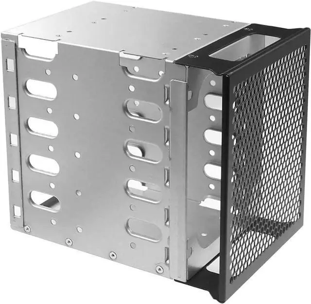 Alt view image 9 of 13 - 5X 3.5 HDD Hard Drive Cage Rack with Fan Space SAS SATA Hard Drive Disk Tray Caddy with 12cm Fan 15Pin/4Pin SATA Cable for Computer (with 4Pin SATA Cable)