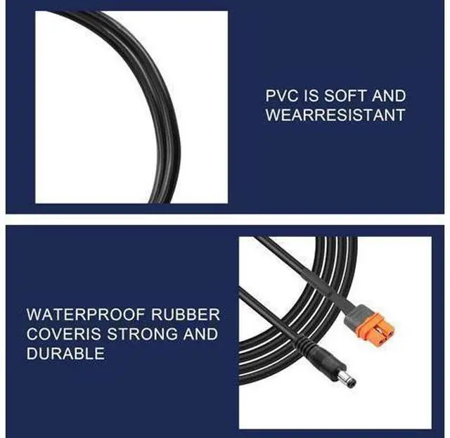 Alt view image 9 of 14 - DC to XT60 Power Cable,1M/3FT 14AWG DC 5.5mm X 2.1mm Male to XT60I (2+1) with Signal Pin Female Adapter Cable(XT60 to DC5521)