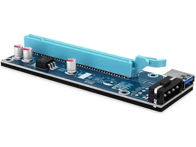 Alt view image 8 of 10 - lowest price PCI Express Riser Card PCI-E 1x to 16x Extender USB 3.0 data Cable&SATA to 4Pin IDE Molex Power cable 006