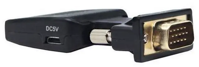 Alt view image 4 of 6 - Vszerda VGA to HDMI Converter 1080 P VGA to HDMI Adapter with Video 1080P for PC Laptop to HDTV Projector with Audio Cable and USB Cable