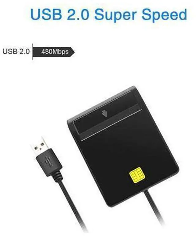 Alt view image 10 of 12 - Portable Universal Smart Card Reader For Bank Card Tax Card ID CAC DNIE ATM IC SIM Card Reader for Android Phones Tablet