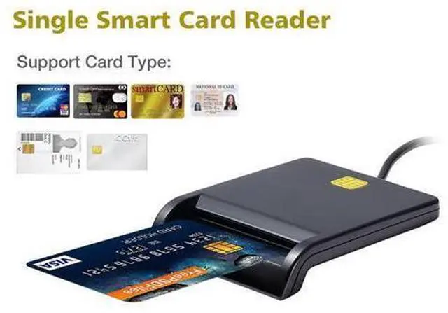 Alt view image 8 of 12 - Portable Universal Smart Card Reader For Bank Card Tax Card ID CAC DNIE ATM IC SIM Card Reader for Android Phones Tablet