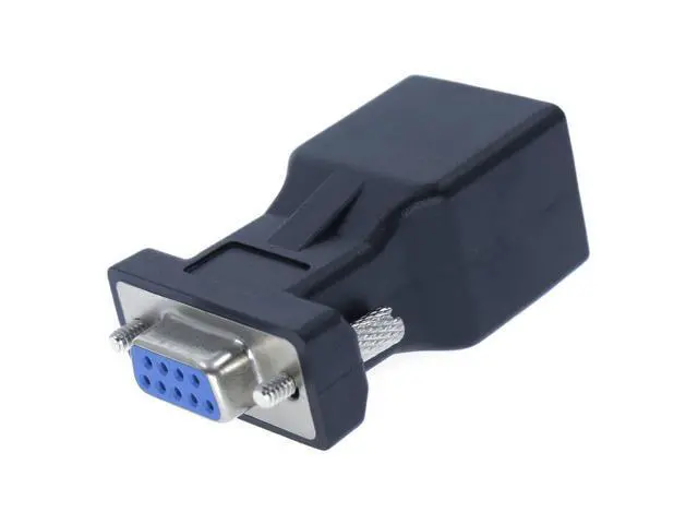 Alt view image 6 of 10 - Vszerda DB9 to RJ45 Adapter RJ45 to RS232 Converter RJ45 Female to 9 Pin Adapter DB9 Female Serial COM Port to Network Port Adapter