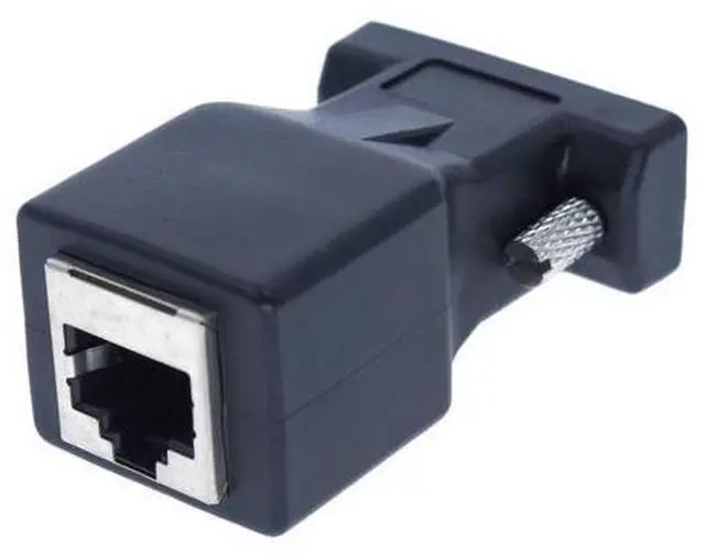 Alt view image 8 of 10 - Vszerda DB9 to RJ45 Adapter RJ45 to RS232 Converter RJ45 Female to 9 Pin Adapter DB9 Female Serial COM Port to Network Port Adapter
