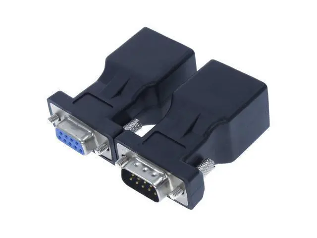 Alt view image 10 of 10 - Vszerda DB9 to RJ45 Adapter RJ45 to RS232 Converter RJ45 Female to 9 Pin Adapter DB9 Female Serial COM Port to Network Port Adapter
