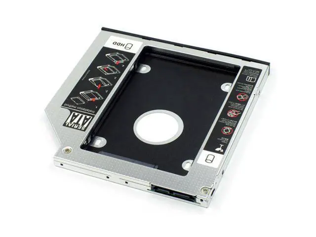 Alt view image 7 of 10 - Optical Drive Bracket External Hard Drive Bracket 12.7/9.5mm Universal SATA 3.0 SSD HDD Hard Drive Enclosure