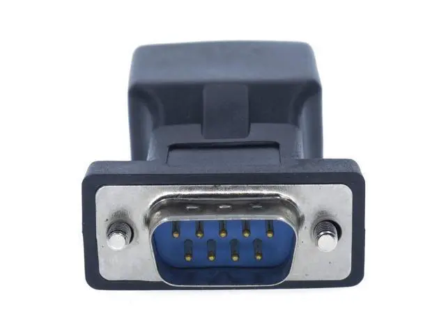Alt view image 7 of 10 - Vszerda DB9 to RJ45 Adapter RJ45 to RS232 Converter RJ45 Female to 9 Pin Adapter DB9 Male Serial COM Port to Network Port Adapter