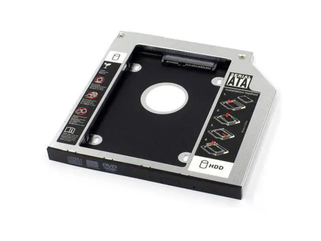 Alt view image 6 of 10 - Optical Drive Bracket External Hard Drive Bracket 12.7/9.5mm Universal SATA 3.0 SSD HDD Hard Drive Enclosure