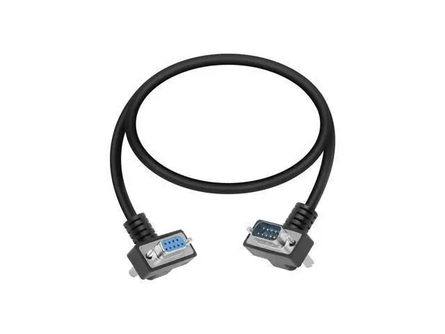 Alt view image 8 of 14 - Vszerda RS232 Serial Cable, 90 Degree DB9 Male to Female 9 Pin Straight Through Extension Cable for Data Access (1.6FT)