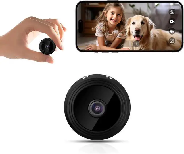 Alt view image 8 of 14 - Mini Hidden spy Camera, 1080P Wireless high-Definition Indoor Baby and pet Nanny Monitoring Camera, Miniature Cameras for Motion Detection