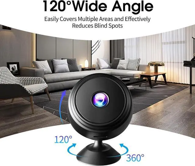 Alt view image 12 of 14 - Mini Hidden spy Camera, 1080P Wireless high-Definition Indoor Baby and pet Nanny Monitoring Camera, Miniature Cameras for Motion Detection