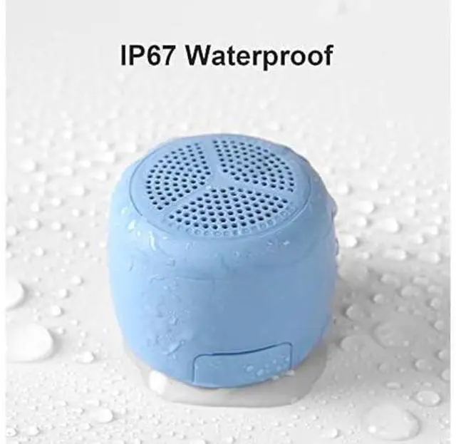 Alt view image 8 of 12 - MOMOHO Bluetooth Speaker Waterproof Bluetooth Speaker Portable Bluetooth Speaker Wireless Bluetooth Speaker Brief Design IPX7 Small Speaker TF Card Play Support for Outdoor Use, Shower, Hiking (Blue)