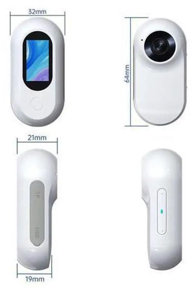 Alt view image 3 of 4 - Thumb camera, camera for travel, outdoor cycling, hunting, sports, recorder, pet camera black