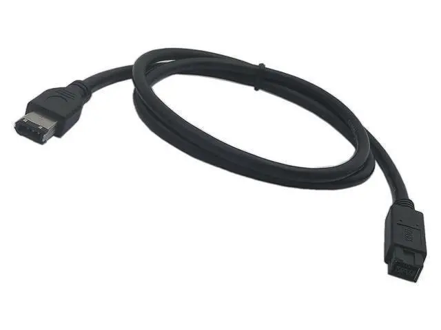 Alt view image 7 of 12 - Vszerda Firewire Premium Cable 800 IEEE 1394B 9 Pin to 9 Pin Male to Male 6 Ft Black (9 Pin to 6 Pin)