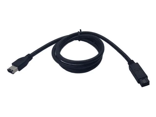 Alt view image 8 of 12 - Vszerda Firewire Premium Cable 800 IEEE 1394B 9 Pin to 9 Pin Male to Male 6 Ft Black (9 Pin to 6 Pin)