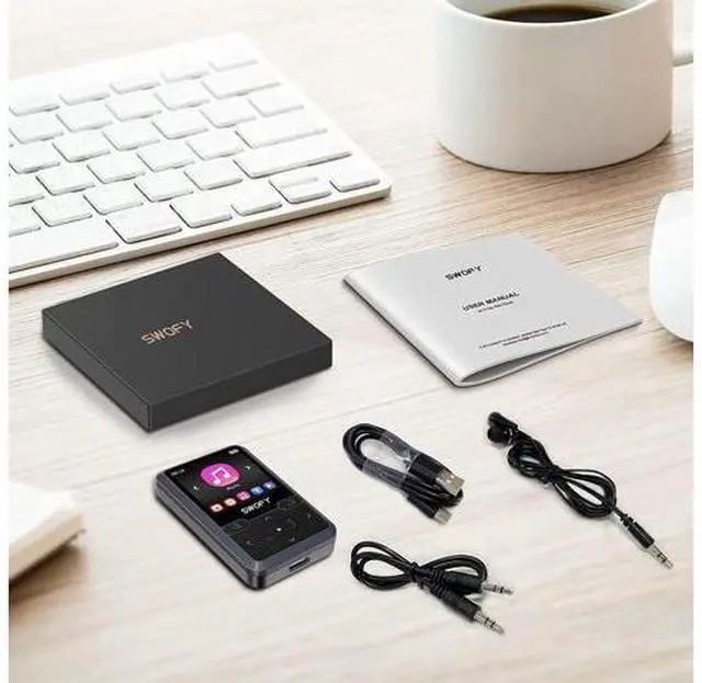 Alt view image 14 of 14 - 32GB Clip Mp3 Player with Bluetooth 5.0, Mini Portable Wearable Mp3 Player with FM Radio Recording, Music mp3 Player for Kids with Pedometer Mp3 and Mp4 Player, Max 128GB TF Card (Black).