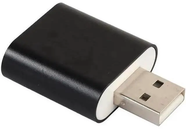 Alt view image 7 of 10 - Adapter 3D Sound card 7.1 USB To 3.5mm mic headphone Jack Stereo Headset USB 3D External Sound Card J.22