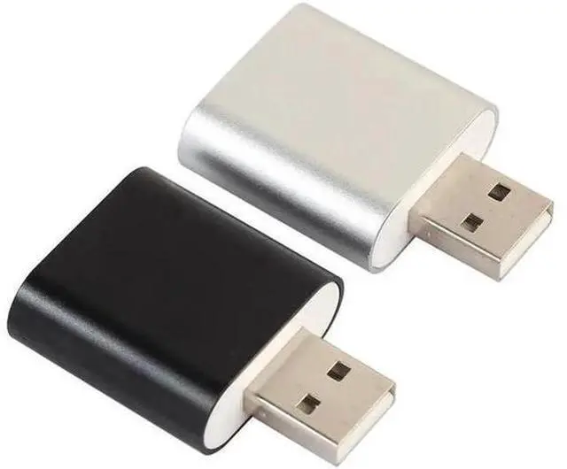 Alt view image 6 of 10 - Adapter 3D Sound card 7.1 USB To 3.5mm mic headphone Jack Stereo Headset USB 3D External Sound Card J.22