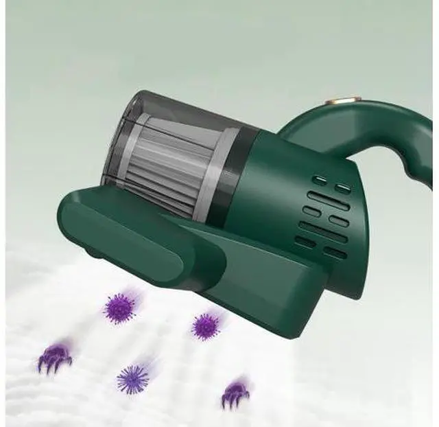 Alt view image 9 of 14 - Gemdeck Bed Vacuum Cleaner, Handheld Deep Mattress Cleaner high-Frequency Double Beat UV Mattress Vacuum Cleaner Green