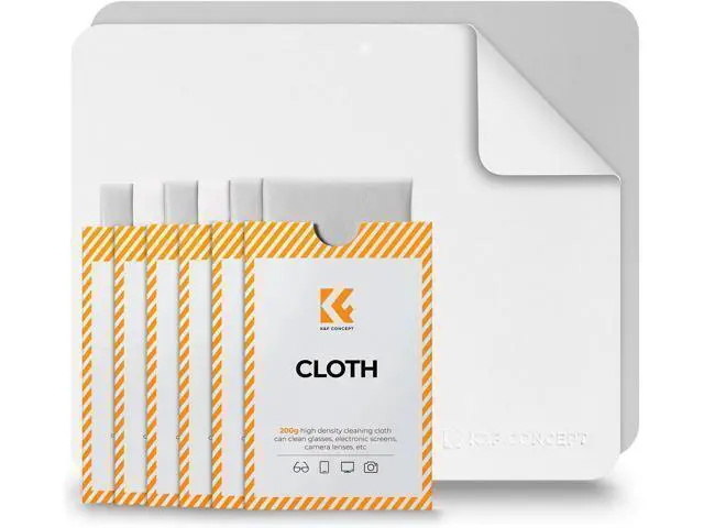 Alt view image 8 of 14 - 20 Pack Lens Cleaning Cloth | Microfiber Cleaning Cloth | Camera Lens Cleaner | Camera Lens Glasses VR/AR Headset and Screen Cleaning | White & Grey